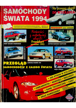 Samochody świata 1994