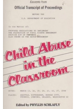 Child Abuse in the Classroom