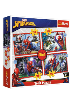 Puzzle 4w1 Bohaterski Spider-Man TREFL