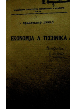 Ekonomja a technika 1935 r.