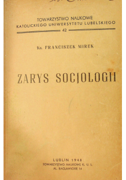 Zarys socjologii 1948 r