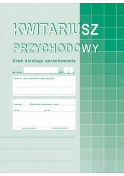 Kwitariusz przychodowy 400-3