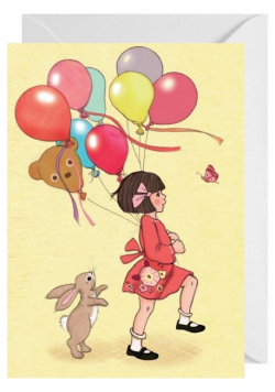 Karnet z kopertą Urodzinowe baloniki