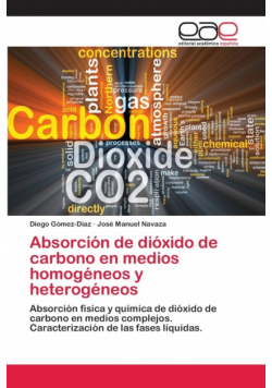 Absorción de dióxido de carbono en medios homogéneos y heterogéneos