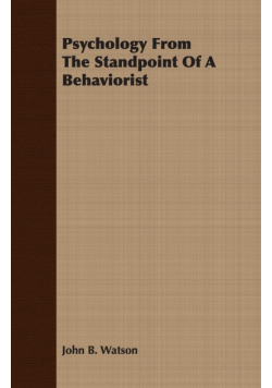 Psychology from the Standpoint of a Behaviorist