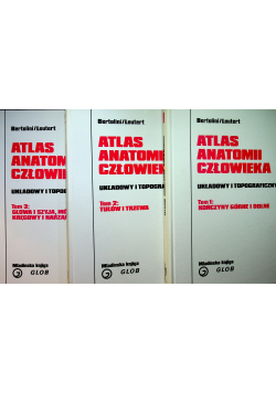 Atlas anatomii człowieka tom I do III