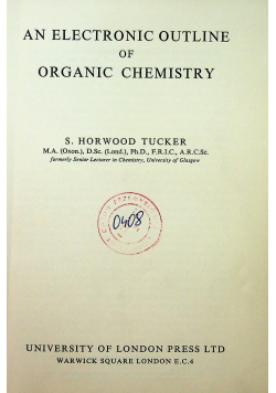 An electronic outline of organic chemistry