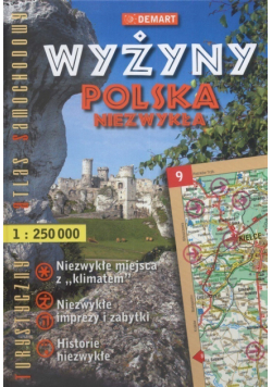 Wyżyny Polska niezwykła Turystyczny atlas samochodowy