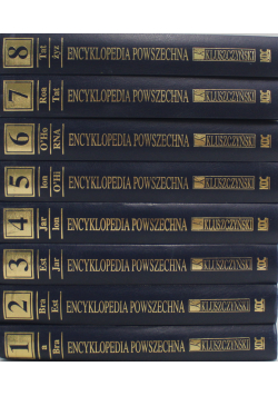 Encyklopedia powszechna tomy od I do VIII
