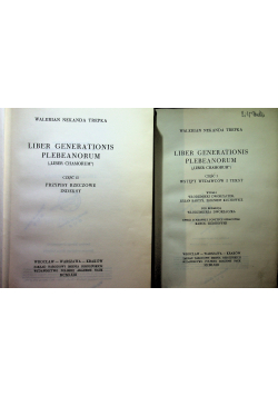 Liber Generationis plebeanorum część I i II