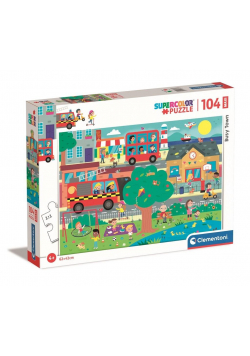 Puzzle 104 Maxi Super Kolor Busy Town