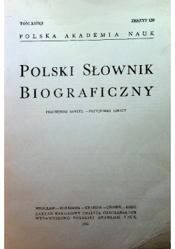 Polski Słownik Biograficzny Tom XXIX / 1 zeszyt 120