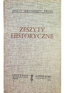 Zeszyty historyczne zeszyt 22