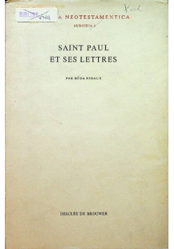 Saint paul et ses letters