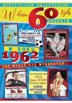 Karnet V-030 Urodziny 60
