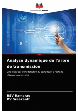 Analyse dynamique de l'arbre de transmission