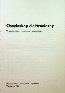 Oscyloskop elektroniczny