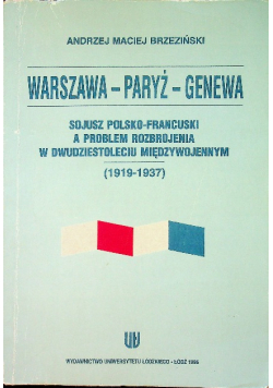 Warszawa paryż genewa