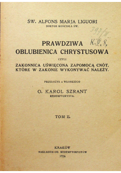 Prawdziwa Oblubienica Chrystusowa, 1926r