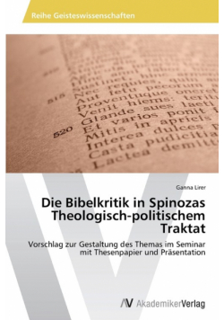 Die Bibelkritik in Spinozas Theologisch-politischem Traktat