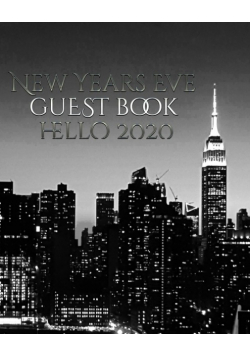 New Years Eve  NYC  themed  Guest blank  Book Hello 2020