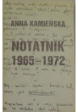 Notatnik 1965 - 1972