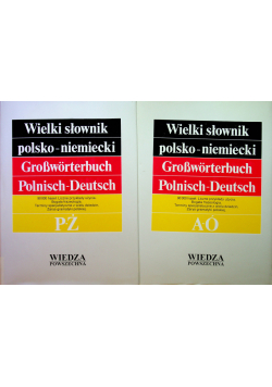 Wielki słownik polsko niemiecki Tom I iII