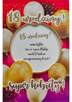 Karnet Urodziny 18 6K - 019
