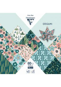 Papier do origami 15x15 cm 60 arkuszy Herbarium