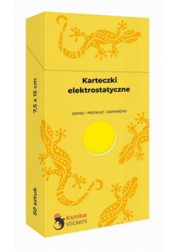 Karteczki elektrostatyczne 50szt żółte