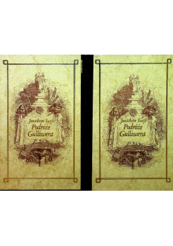 Podróze Gulliwera Tom I i II Reprint z 1842 r