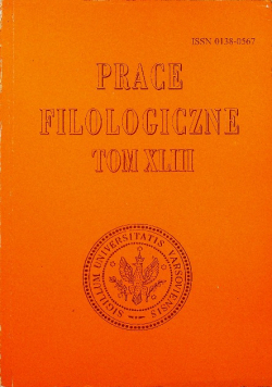 Prace filologiczne tom XLIII