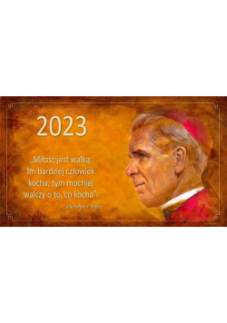 Kalendarz 2023 trójdzielny - Abp Fulton J. Sheen
