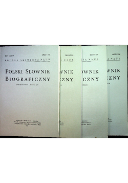 Polski Słownik Biograficzny Tom XXXIV Zeszyt 140 do 143