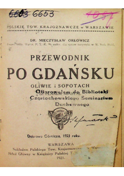 Przewodnik po Gdańsku 1921 r.
