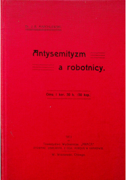 Antysemityzm a robotnicy reprint z 1913r