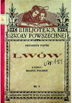 Bibljoteka szkoły powszechnej Lwów  nr 11 1933 r.