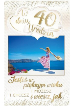 Kartka okolicznościowa Urodziny 40 PS15