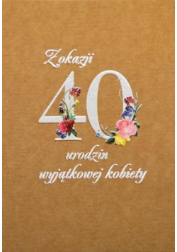 Kartka okolicznościowa eko Urodziny 40 TS50