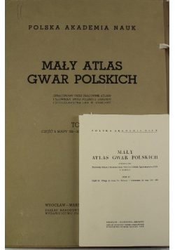 Mały atlas gwar polskich tom VI Część 1 i 2