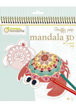 Kolorowanka Graffy Pop Mandala 3D Zwierzęta morskie