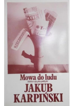 Mowa do ludu Szkice o języku polityki