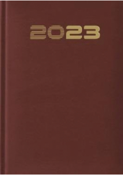 Terminarz standard bordowy A5 r. 2023