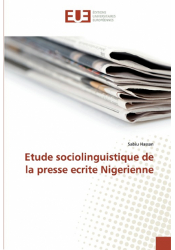 Etude sociolinguistique de la presse ecrite Nigerienne