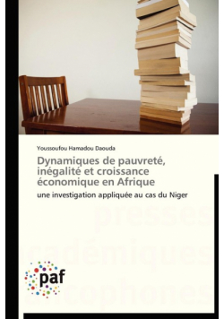 Dynamiques de pauvreté, inégalité et croissance économique en afrique