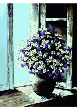 Malowanie po numerach - Stokrotki 30x40cm