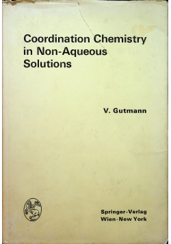 Coordination chemistry in non aqueous solutions