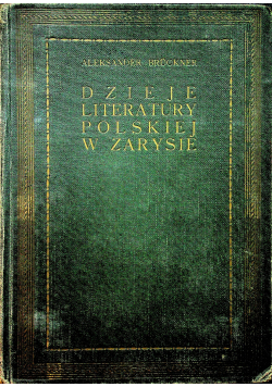 Dzieje literatury polskiej w zarysie 1921r