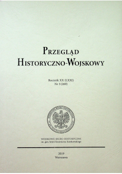 Przegląd Historyczno Wojskowy rocznik XX nr 3