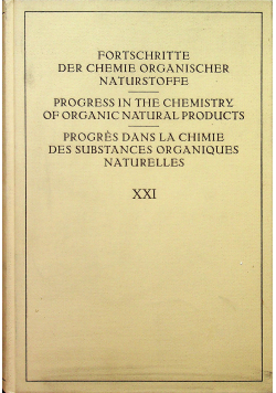 Fortschritte der Chemie Organischer Naturstoffe XVIII